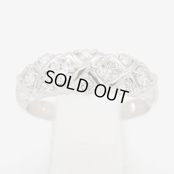 セイコージュエリー PT900 ダイアイリリング 0.71ct 7.10g