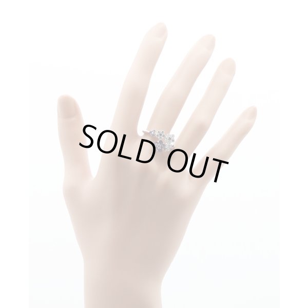 セイレーン アズーロ K18WG アメシストダイアイリリング 0.60ct 0.65ct 5.80g　装着イメージ