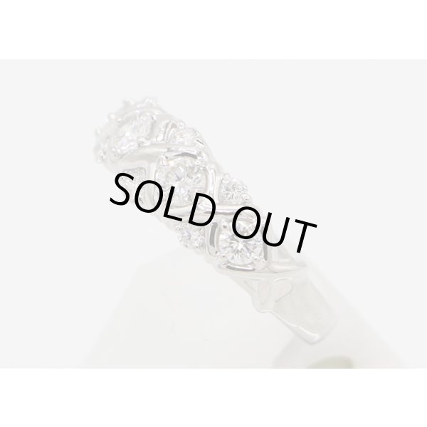 セイコージュエリー PT900 ダイアイリリング 0.71ct 7.10g　サイド