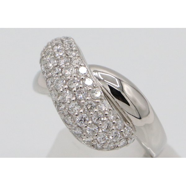 ノーブランドジュエリー PT900 ダイアイリリング 1.00ct 10.10g　サイド