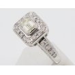 ノーブランドジュエリー PT900 ダイアイリリング 0.824ct 0.47ct 6.90g　サイド