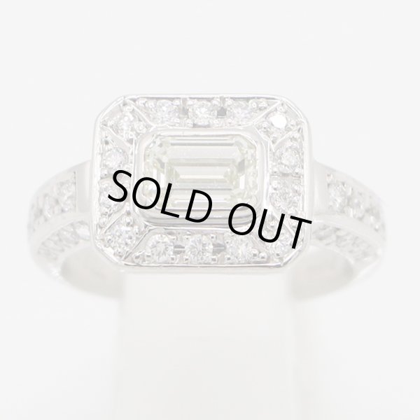 ノーブランドジュエリー PT900 ダイアイリリング 0.824ct 0.47ct 6.90g