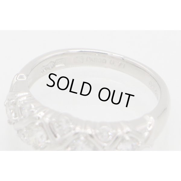 セイコージュエリー PT900 ダイアイリリング 0.71ct 7.10g　刻印(1)