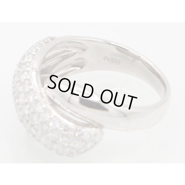 ノーブランドジュエリー PT900 ダイアイリリング 1.00ct 10.10g　刻印(2)