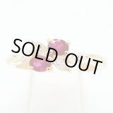画像: クイーン 750YG ルビーダイアイリリング 0.61ct 0.31ct 4.40g
