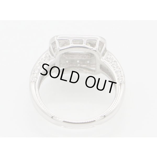 ノーブランドジュエリー PT900 ダイアイリリング 0.824ct 0.47ct 6.90g　内側