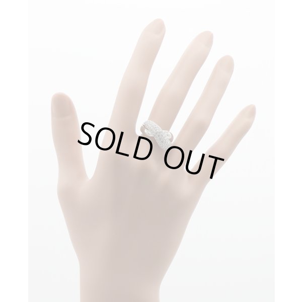 ノーブランドジュエリー PT900 ダイアイリリング 1.00ct 10.10g　装着イメージ