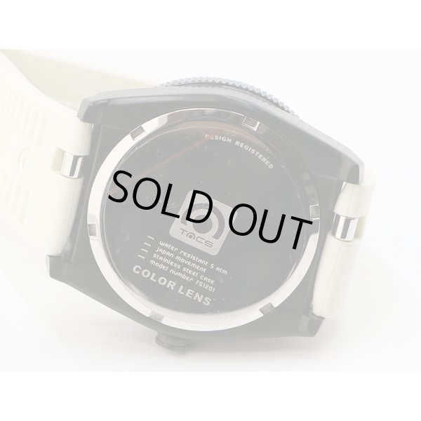 タックス　カラーレンズ　ＴＳ１２０１Ａ　黒文字盤　盤面裏