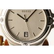グッチ　ＧＱ９０４０Ｍ（ＹＡ０９０３１８）　銀文字盤　正面拡大