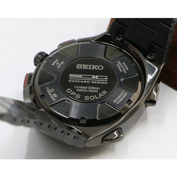 セイコー　アストロン　ＳＢＸＢ１２１　黒文字盤　８Ｘ８２－０ＡＰ０－１　盤面裏