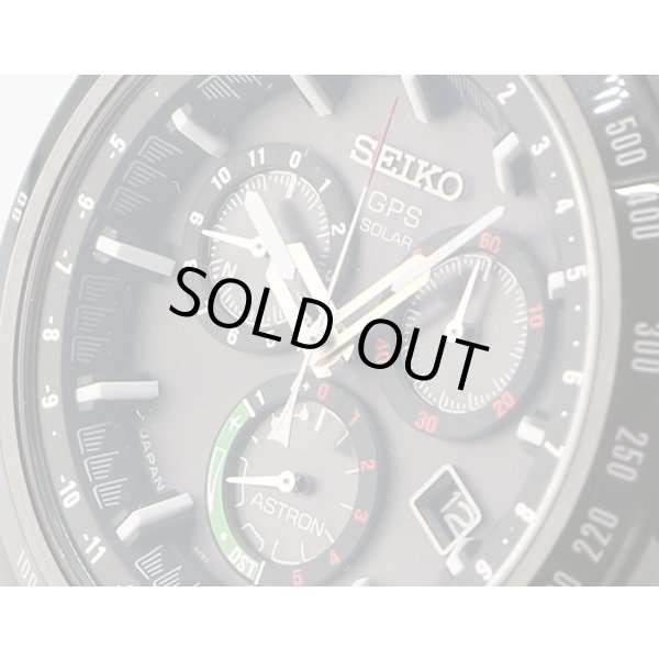 セイコー　アストロン　ＳＢＸＢ１２１　黒文字盤　８Ｘ８２－０ＡＰ０－１　盤面拡大