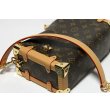 ルイ・ヴィトン　サイドトランクMM M46358　ヌメ革全体にうっすらと焼け