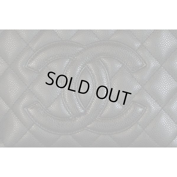 シャネル　PST チェーントートバック A20994 ブラック／SIV金具　表面拡大