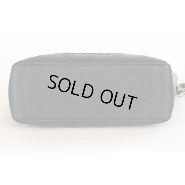 シャネル　PST チェーントートバック A20994 ブラック／SIV金具　底