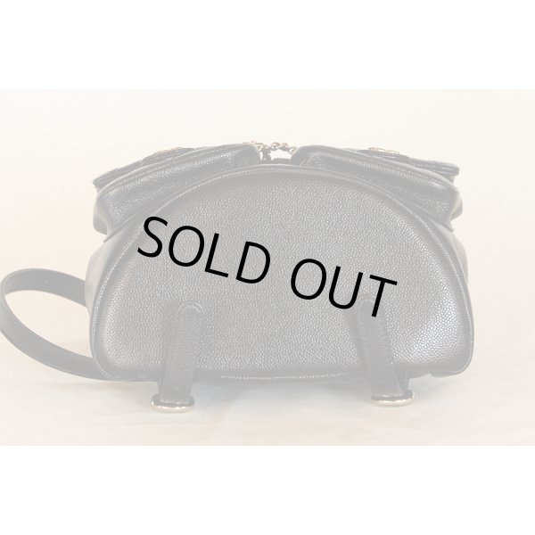 シャネル　マトラッセ チェーンリュック AS3787 ブラック／GP金具　底