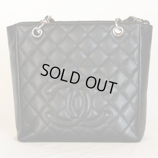 シャネル　PST チェーントートバック A20994 ブラック／SIV金具