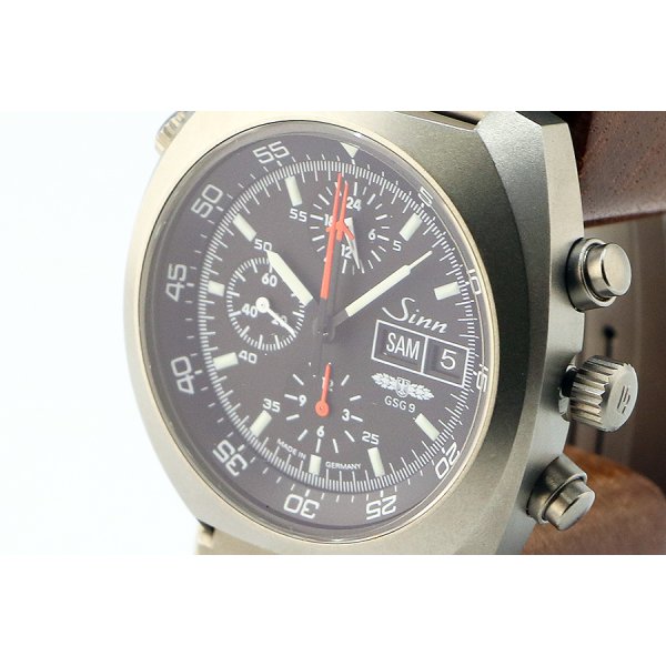 ジン　４２１ＴＩ　クロノグラフ　黒文字盤　ＧＳＧ９限定　サイド拡大