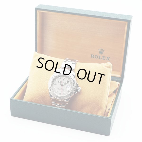 ロレックス　ヨットマスターロレジウム　１６６２２　Ｋ番（２００１年製）　銀文字盤　箱