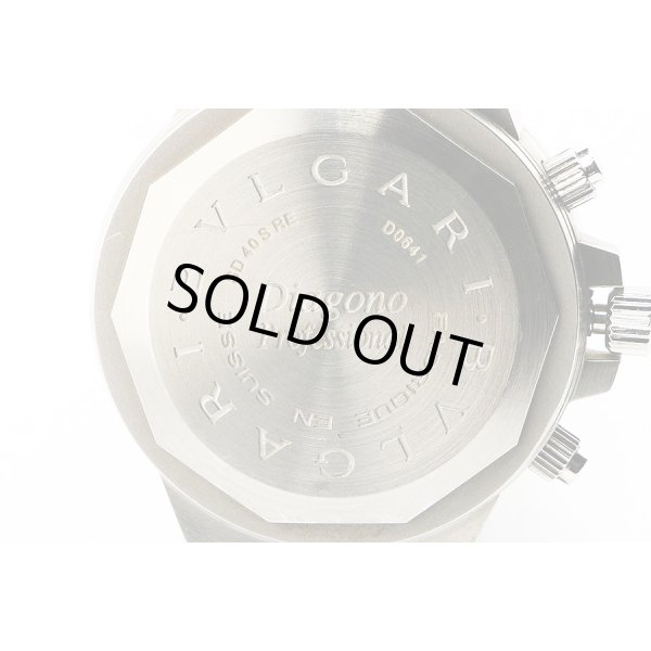 ブルガリ　ディアゴノプロ　スクーバレガッタ　ＳＤ４０Ｓ　ＲＥ　白文字盤　裏面拡大