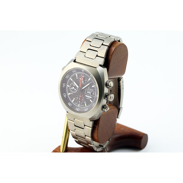 ジン　４２１ＴＩ　クロノグラフ　黒文字盤　ＧＳＧ９限定　サイド