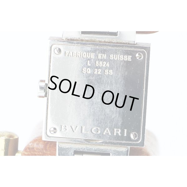 ブルガリ　クアドラ　ＳＤ２７ＳＳＤ　黒文字盤　裏面拡大