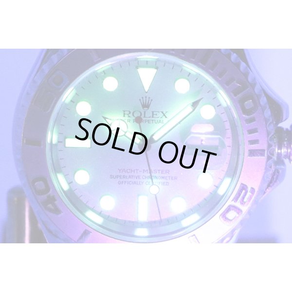 ロレックス　ヨットマスターロレジウム　１６６２２　Ｋ番（２００１年製）　銀文字盤　ライト