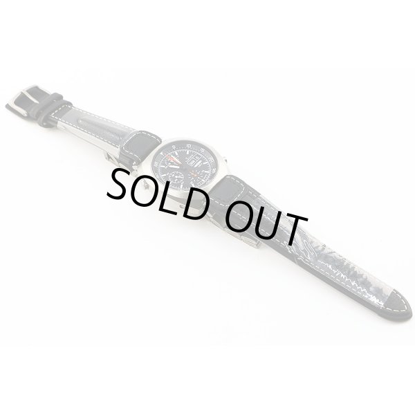 ジン　４２１ＴＩ　クロノグラフ　黒文字盤　ＧＳＧ９限定　替え革ベルト状態