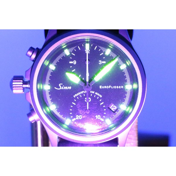 ジン　３５６　ユーロフリーガー　黒文字盤  黄色針　ライト