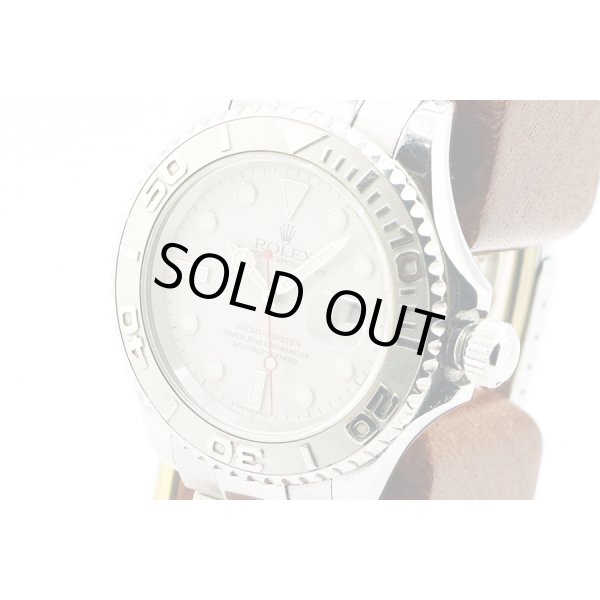 ロレックス　ヨットマスターロレジウム　１６６２２　Ｋ番（２００１年製）　銀文字盤　サイド拡大