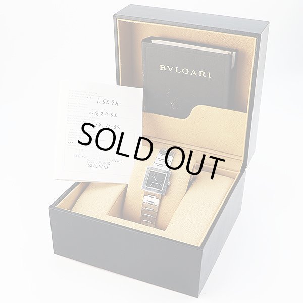 ブルガリ　クアドラ　ＳＤ２７ＳＳＤ　黒文字盤　箱