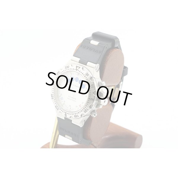 ブルガリ　ディアゴノプロ　スクーバレガッタ　ＳＤ４０Ｓ　ＲＥ　白文字盤　サイド