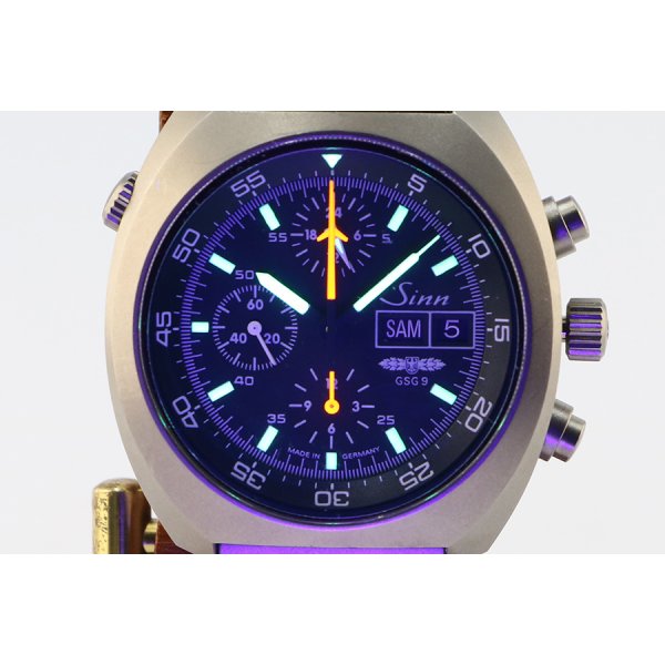 ジン　４２１ＴＩ　クロノグラフ　黒文字盤　ＧＳＧ９限定　ライト