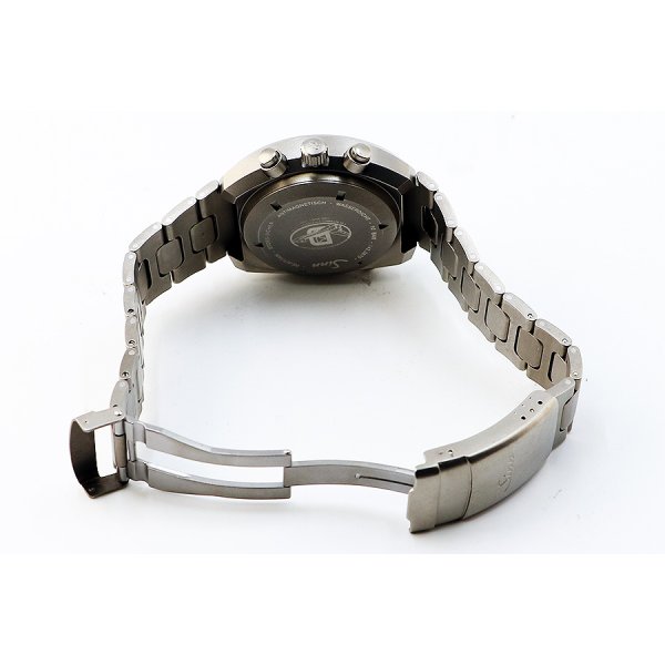 ジン　４２１ＴＩ　クロノグラフ　黒文字盤　ＧＳＧ９限定　チタンブレス