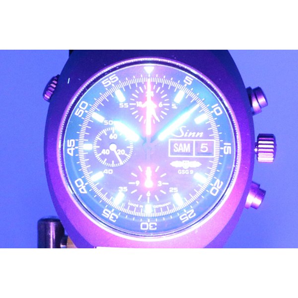 ジン　４２１ＴＩ　クロノグラフ　黒文字盤　ＧＳＧ９限定　ライト