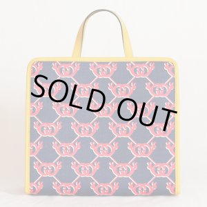 画像: グッチ　チルドレンズ スネイルトートバック 605614 520981 ネイビー／レッド