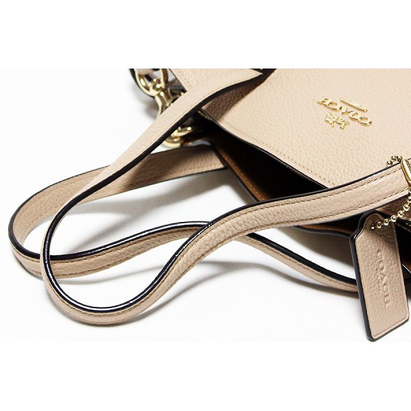 コーチ　チャーリー キャリーオール28 No.D1881-29529 ベージュ　持ち手折り癖あり