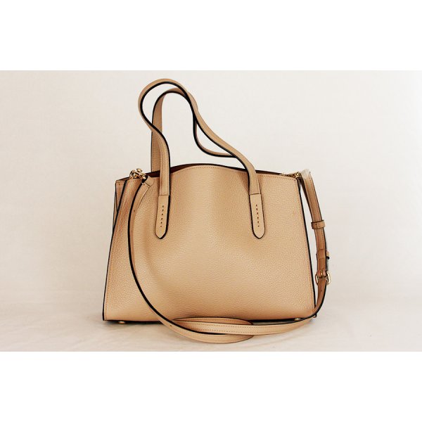 コーチ　チャーリー キャリーオール28 No.D1881-29529 ベージュ　裏面