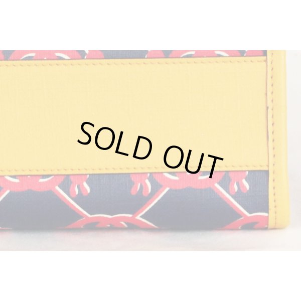 グッチ　チルドレンズ スネイルトートバック 605614 520981 ネイビー／レッド　底拡大