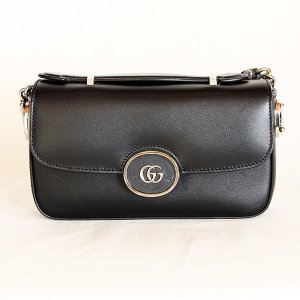 画像: グッチ　プチGG ミニショルダーバック 739722 520981 ブラック