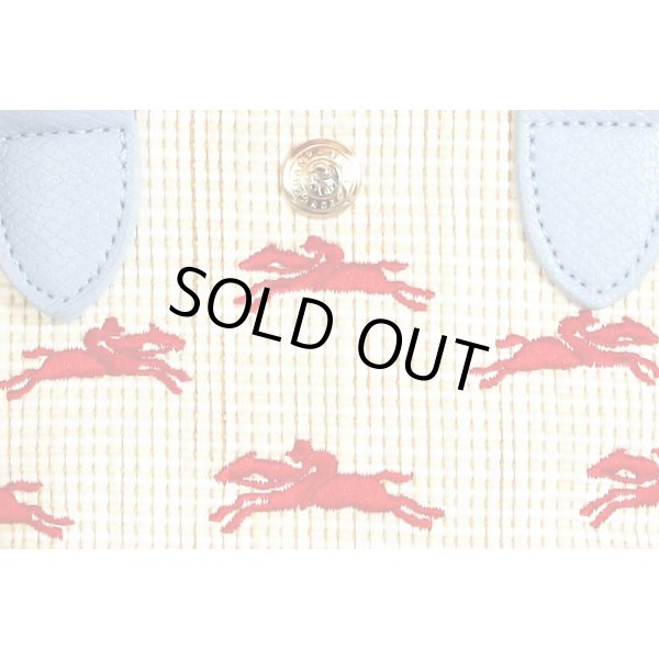 ロンシャン　ル パニエプリアージュXS トップハンドルバック ブルー　表面拡大