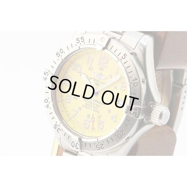 ブライトリング　スーパーオーシャン　Ａ１７０４５　黄色文字盤　サイド拡大