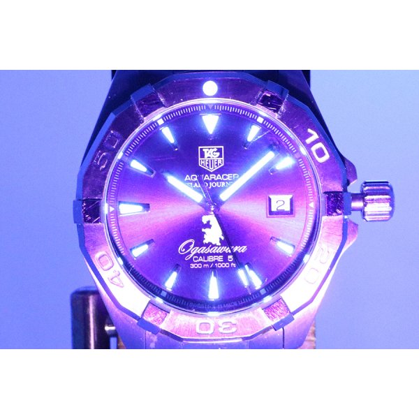 タグホイヤー　アクアレーサー　ＷＡＦ２１１７　紺文字盤　小笠原限定　ライト