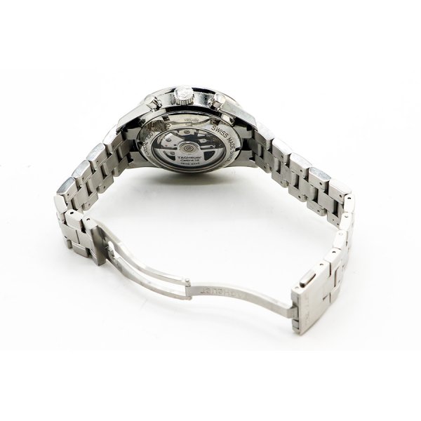 タグホイヤー　カレラ　クロノグラフ　ＣＶ２０１Ｐ　黒シェル文字盤　ブレス