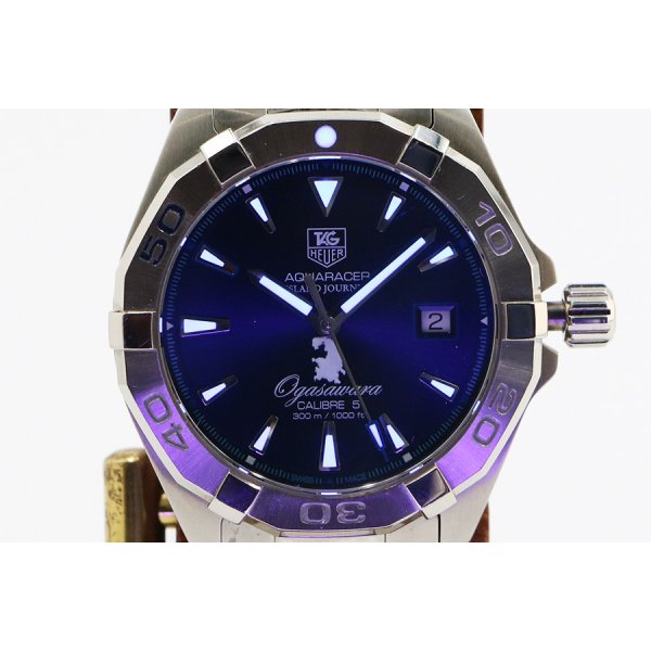 タグホイヤー　アクアレーサー　ＷＡＦ２１１７　紺文字盤　小笠原限定　ライト