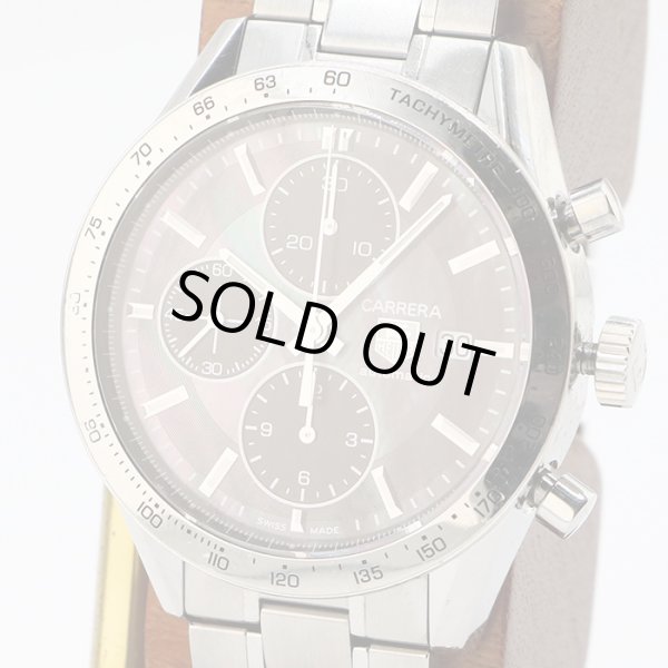 タグホイヤー　カレラ　クロノグラフ　ＣＶ２０１Ｐ　黒シェル文字盤