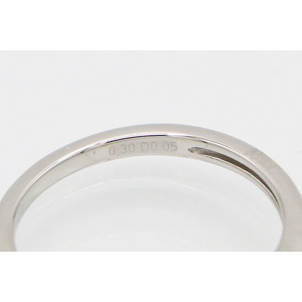PT950/K18 ダイアイリリング 0.30ct 0.05ct 3.20g　刻印(2)