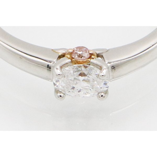 PT950/K18 ダイアイリリング 0.30ct 0.05ct 3.20g　拡大