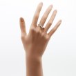 PT950/K18 ダイアイリリング 0.30ct 0.05ct 3.20g　装着イメージ