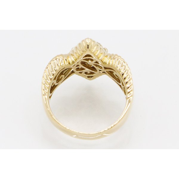 K18 ダイアイリリング 0.51ct 9.30g　内側