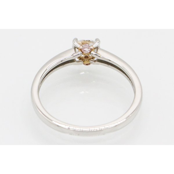 PT950/K18 ダイアイリリング 0.30ct 0.05ct 3.20g　内側